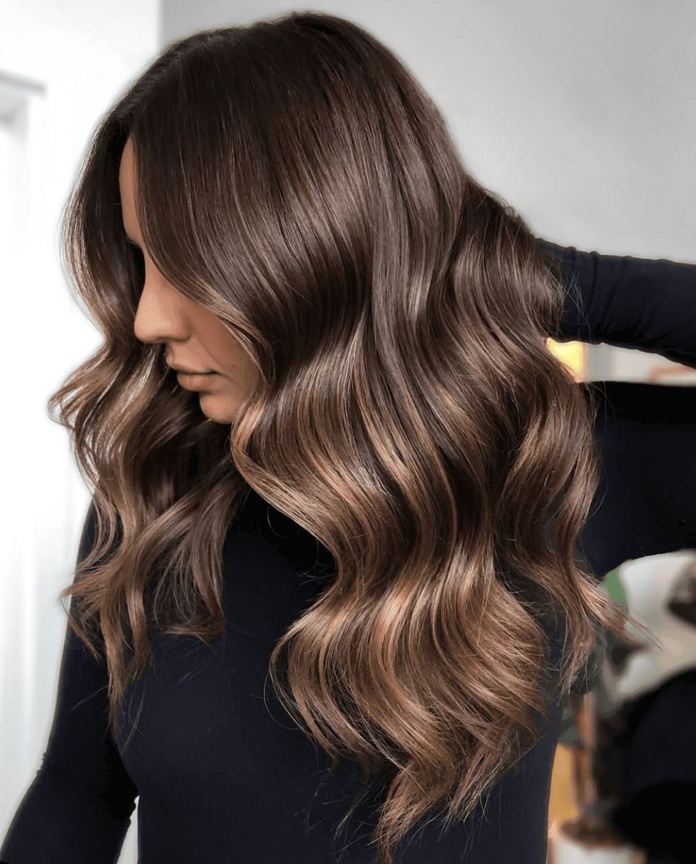 Side View Visual Idea — Winter Brown Hair Colors
