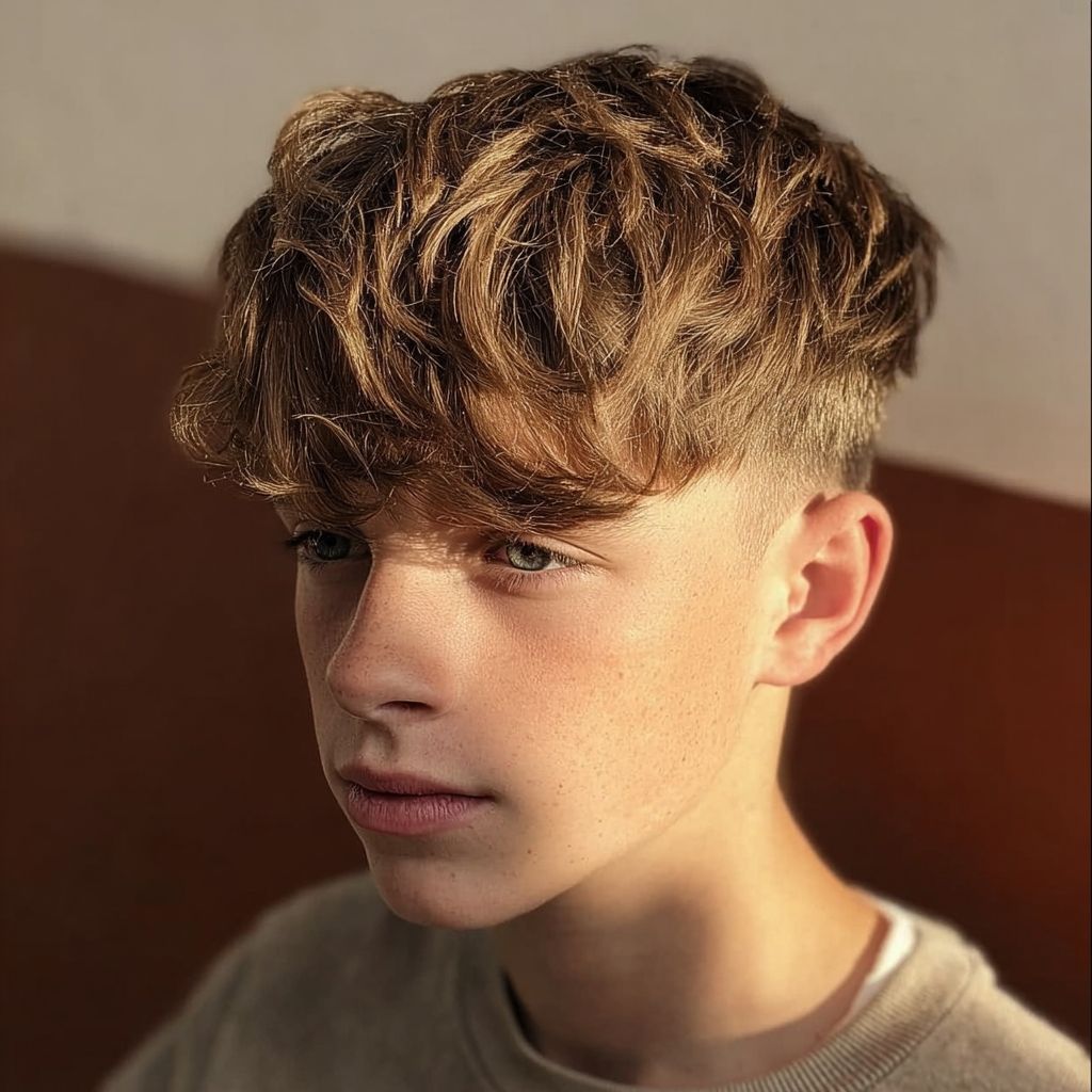 Short Sides Longer Top Visual Idea Short Sides Longer Top Visual Idea — Winter Haircuts for Boys