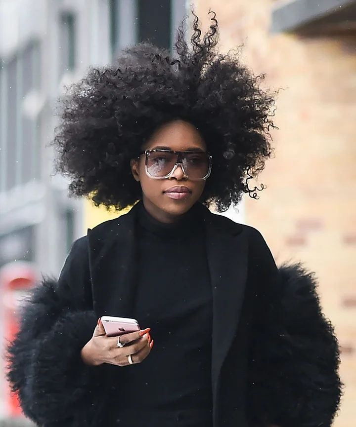 Voluminous Mid-Back Afro Voluminous Mid-Back Afro — Winter Natural Hairstyles