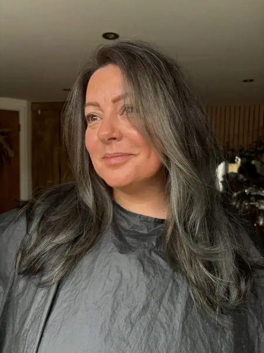 Collarbone Air Dried Blend — Gray Blending Highlights