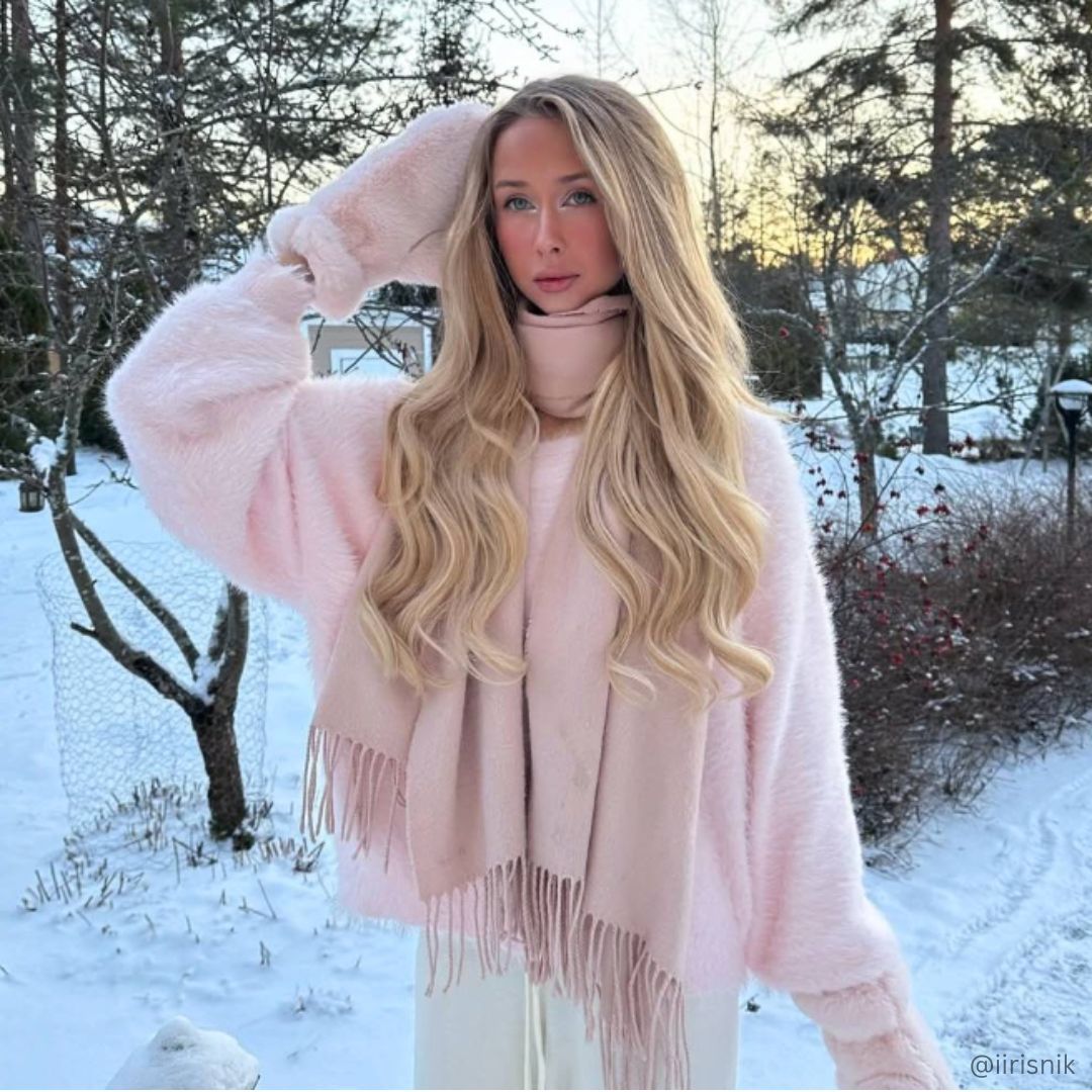 Voluminous Waves With Face Framing — Winter Haircuts for Long Faces