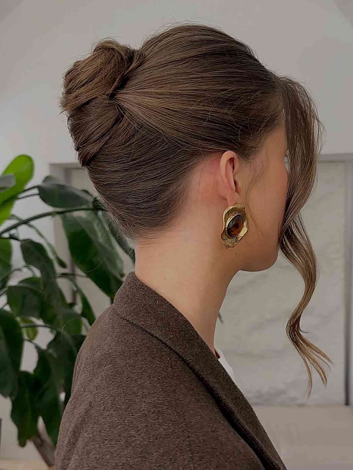 Hair Is Up Visual Idea — Winter Date Night Hairstyles