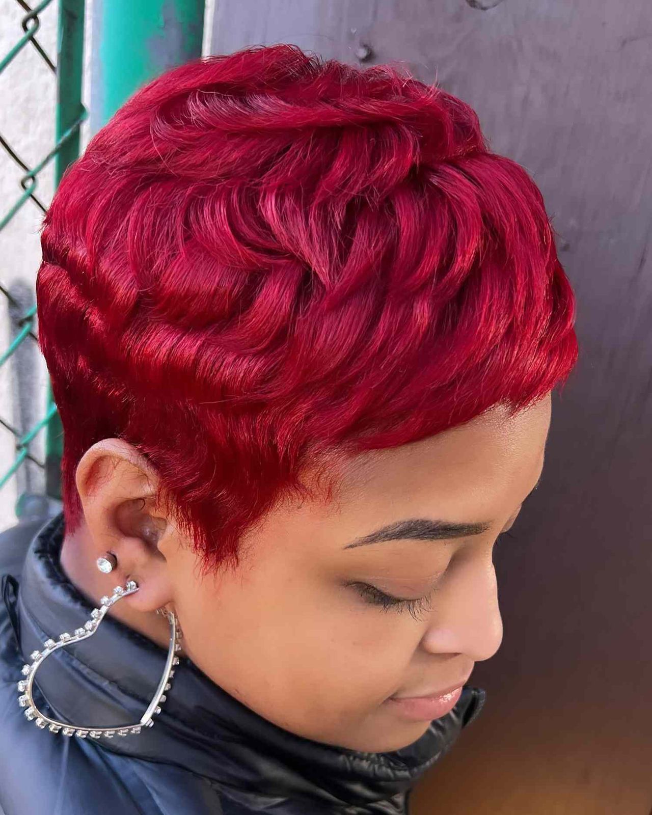 Ear Visual Idea — Winter Hair Colors for Short Hair