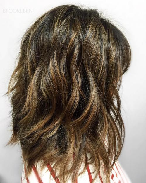 Voluminous Blowout Shag at Collarbone Voluminous Blowout Shag at Collarbone — Winter Haircuts for Thick Hair