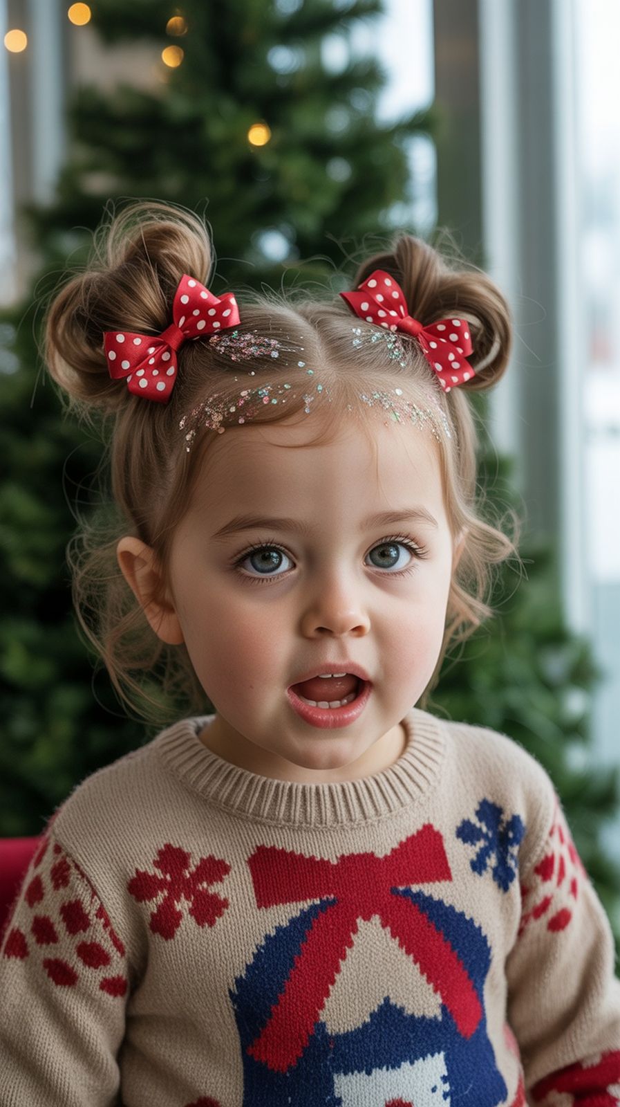 Shoulder Length Visual Idea — Winter Hairstyles for Kids