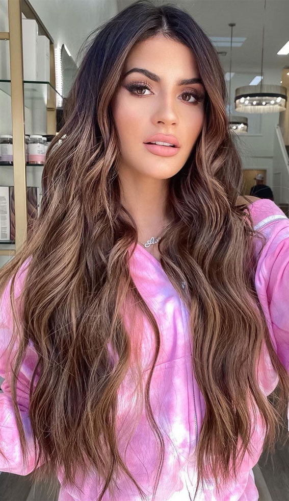Dark Base With Bronde Highlights — Dark Winter Hair Colors
