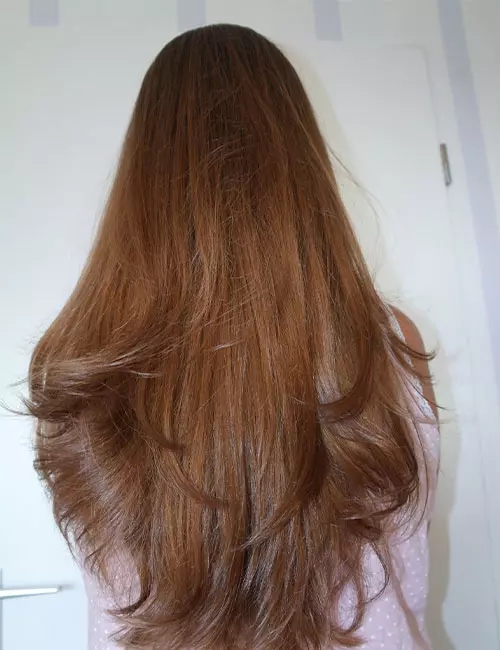 Medium Brown Flowing Layers — Long Winter Haircuts