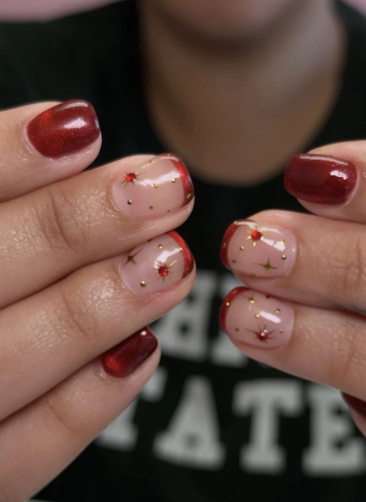 Festive Visual Idea Festive Visual Idea — Winter Red Nails