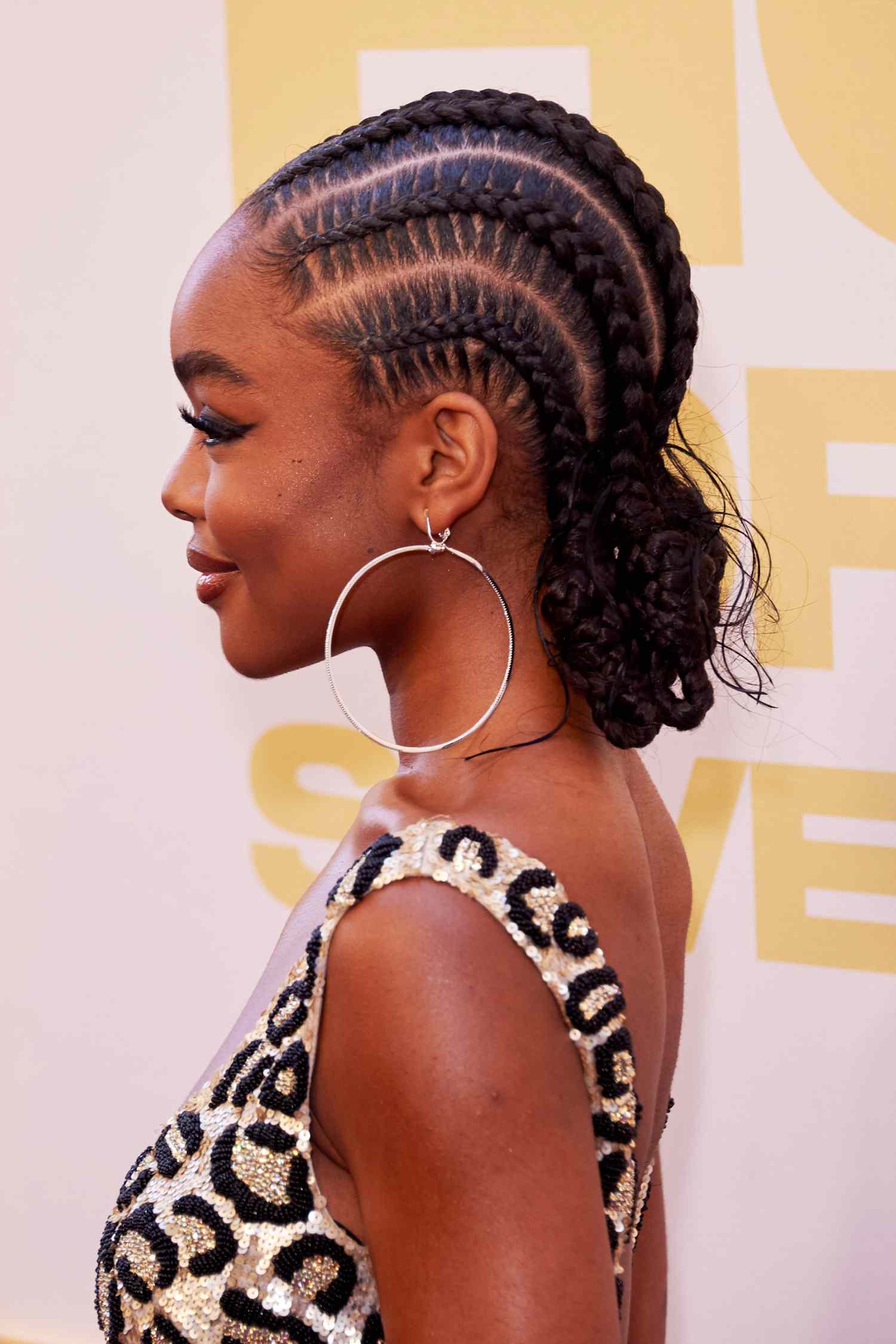 Cornrows Leading to a Bun — Winter Protective Hairstyles