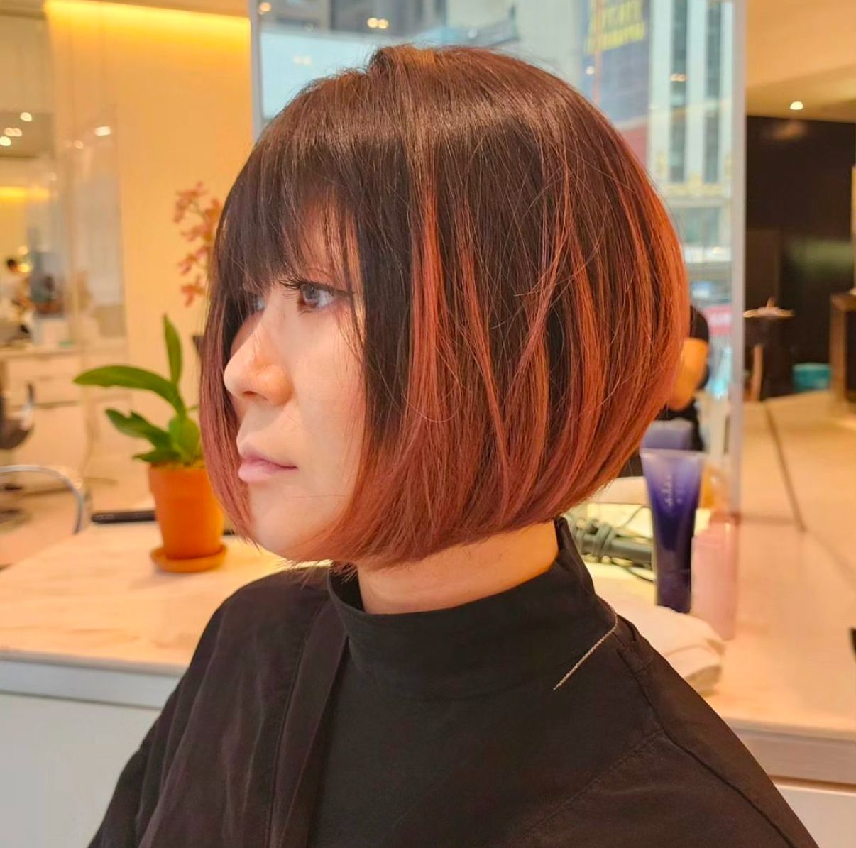 подбородок Visual Idea — Winter Hair Colors for Short Hair