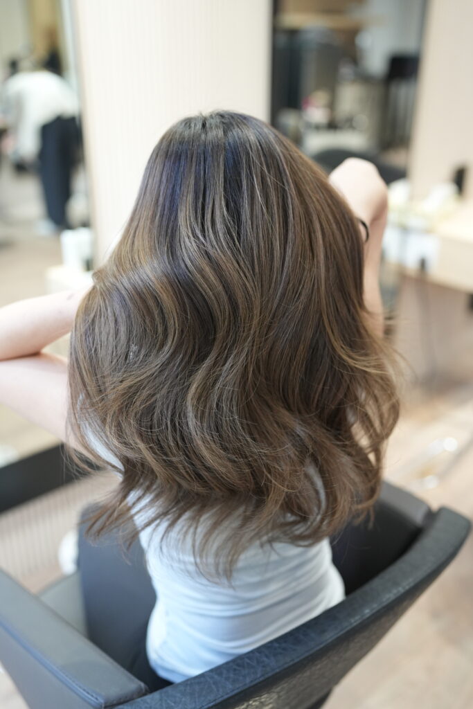 Dark Brown With Caramel Highlights — Reverse Balayage