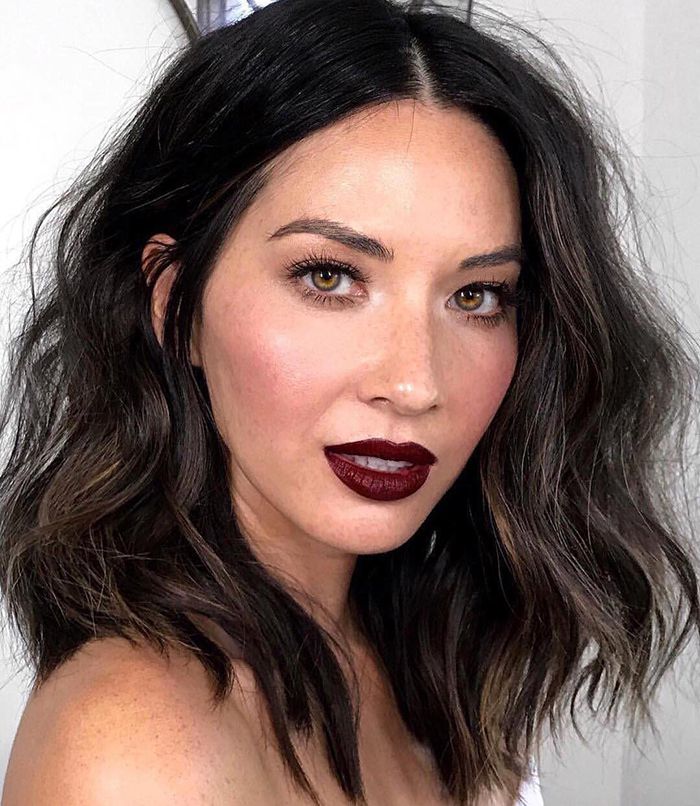 Deep Espresso Brown With Cool Highlights — Winter Hair Colors for Olive Skin