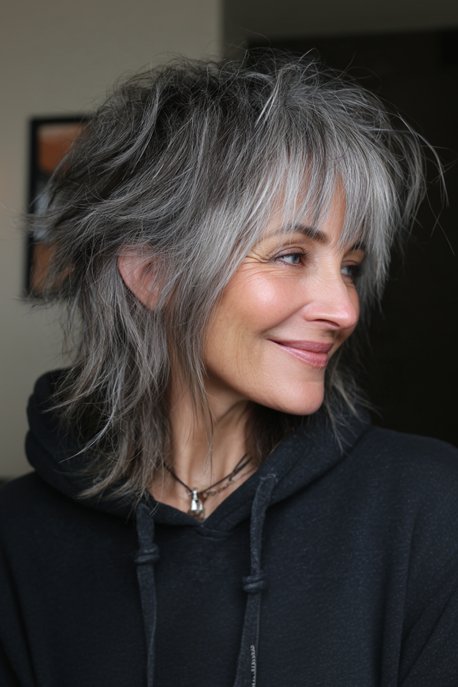 Grey Visual Idea Grey Visual Idea — Winter Hairstyles for Plus Size Women