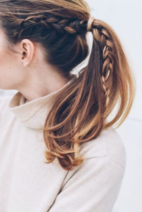 Layers Visual Idea — Winter Ponytail Hairstyles