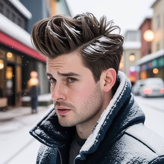 High Fade With Volume On Top Visual Idea — Winter Haircuts for Men