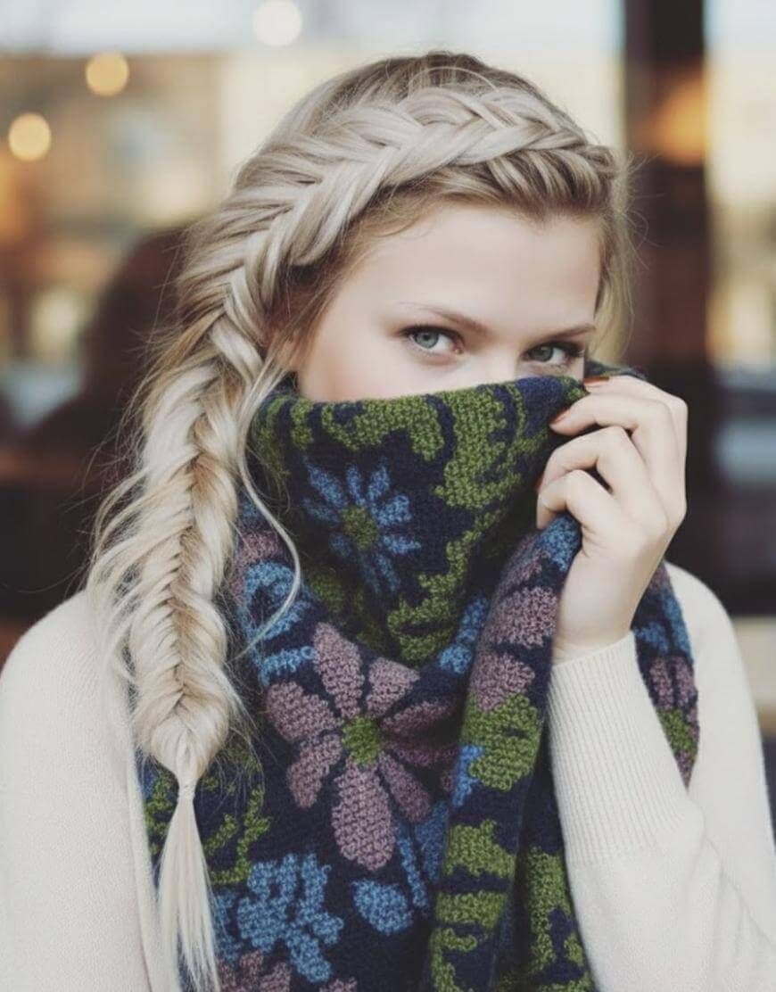 Ash Blonde Crown and Fishtail Braid Ash Blonde Crown and Fishtail Braid — Easy Winter Hairstyles