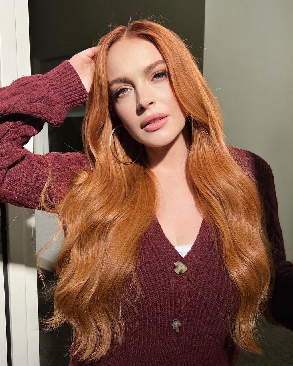 Copper Red With Blonde Highlights — Winter Red Hair Colors