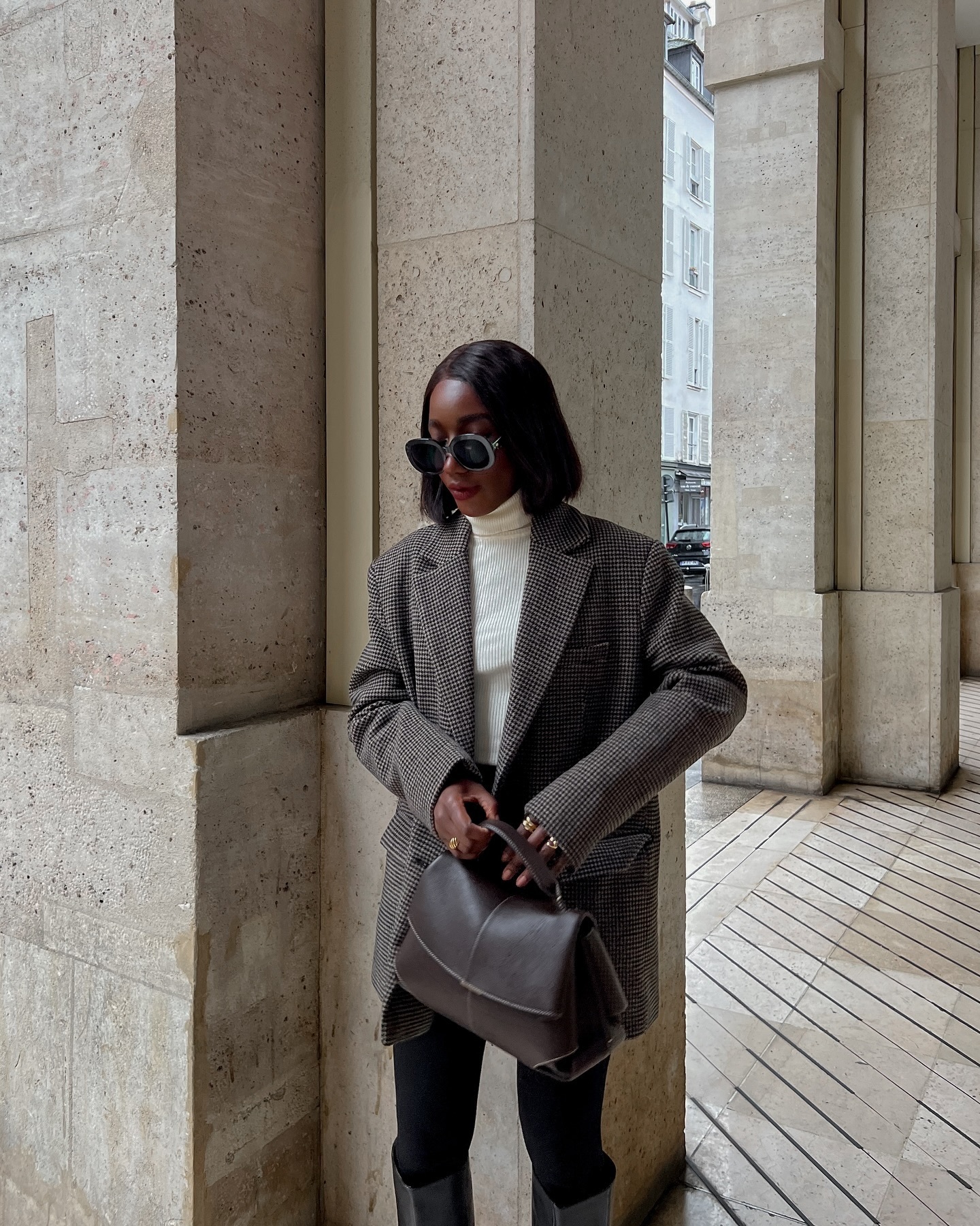 Dark Brown Visual Idea — Winter Lob Haircuts