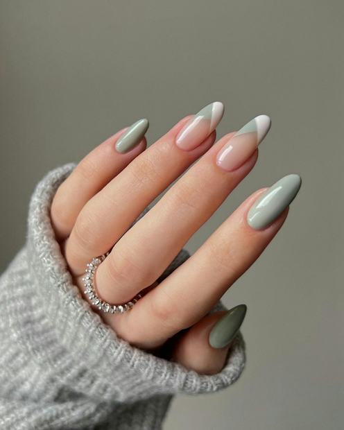 10 Sage Green Nail Ideas That Make For An Incredibly Cool Manicure