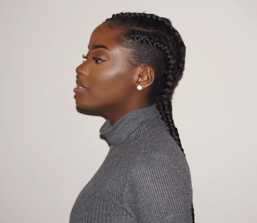 Black Cornrows To Box Braids — Winter Braid Colors for Black Women