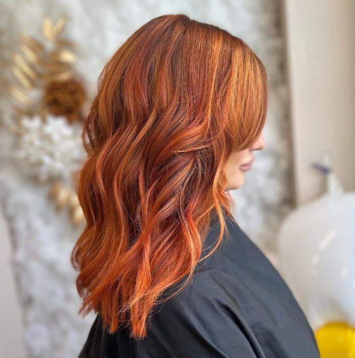Copper Base With Blonde Highlights Visual Idea Copper Base With Blonde Highlights Visual Idea — Winter Hair Colors