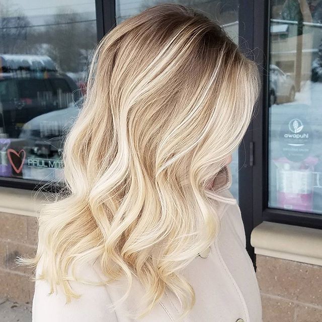 Icy Blonde Balayage on Platinum Blonde Icy Blonde Balayage on Platinum Blonde — Winter Balayage
