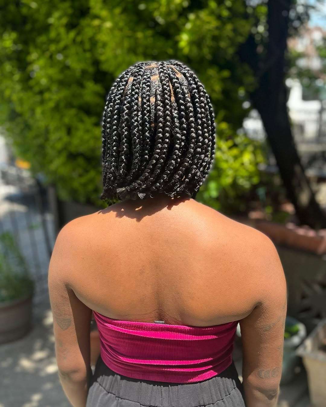 Bob Braids Visual Idea — Winter Braids for Black Women