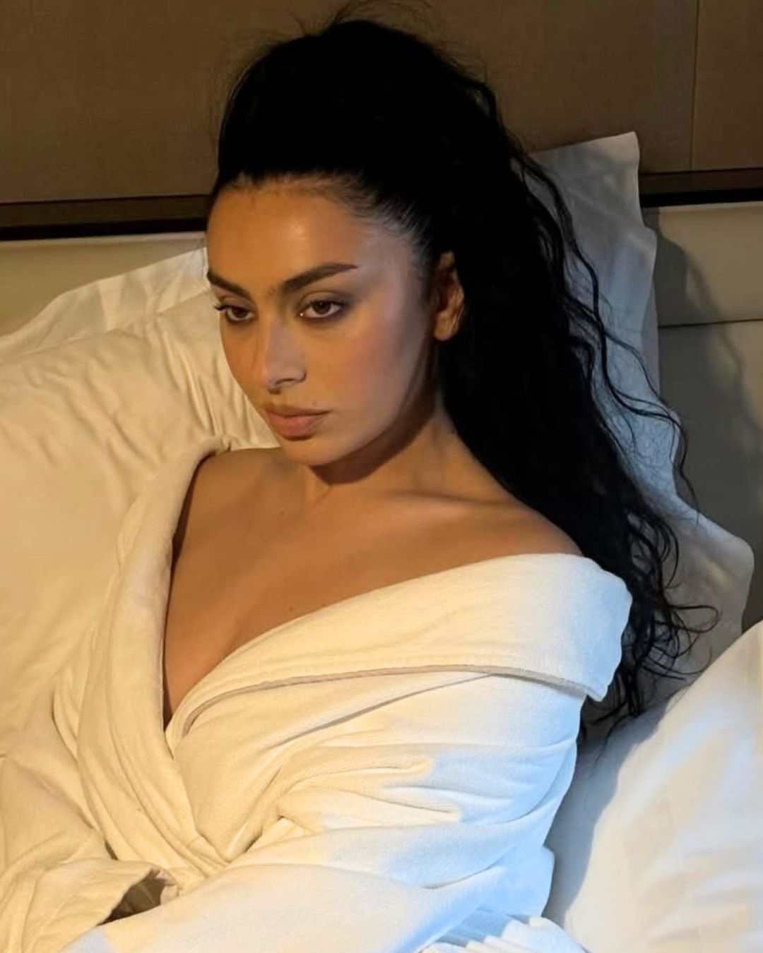 Dramatic Jet Black Side Part With Slicked Back Front Dramatic Jet Black Side Part With Slicked Back Front — Jet Black Hair