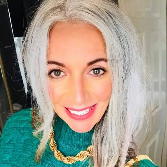 Natural Gray Waves With Side Part — Shown In A Front View Natural Gray Waves With Side Part — Shown In A Front View — Winter Haircuts for Gray Hair