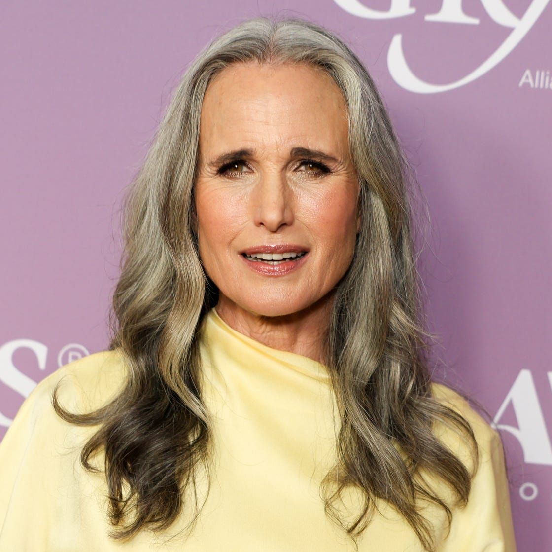 Shoulder-Length Grey Hair with Waves — Winter Haircuts for Women Over 50