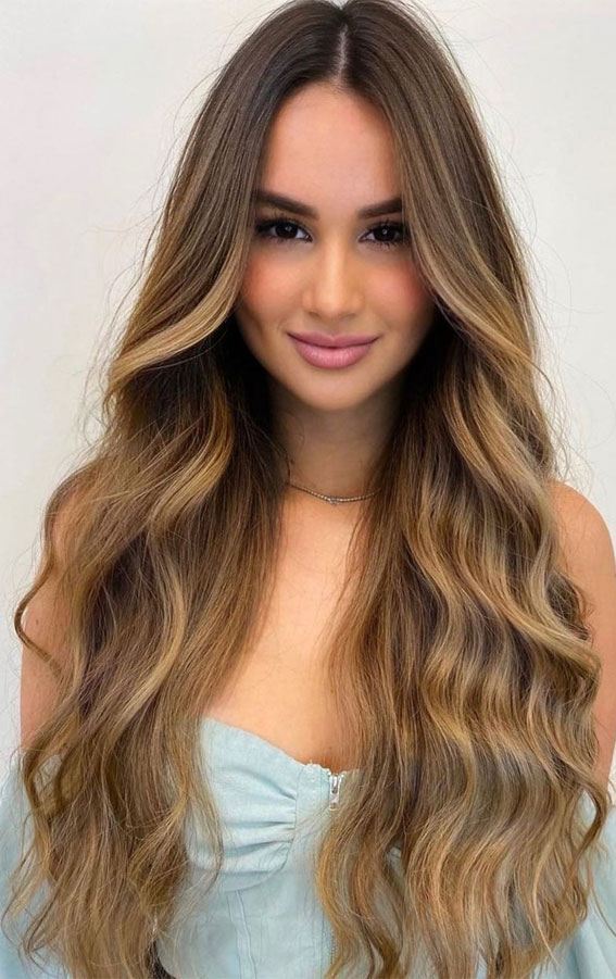 Brunette With Blonde Highlights Contrast — Blonde to Brunette Hair