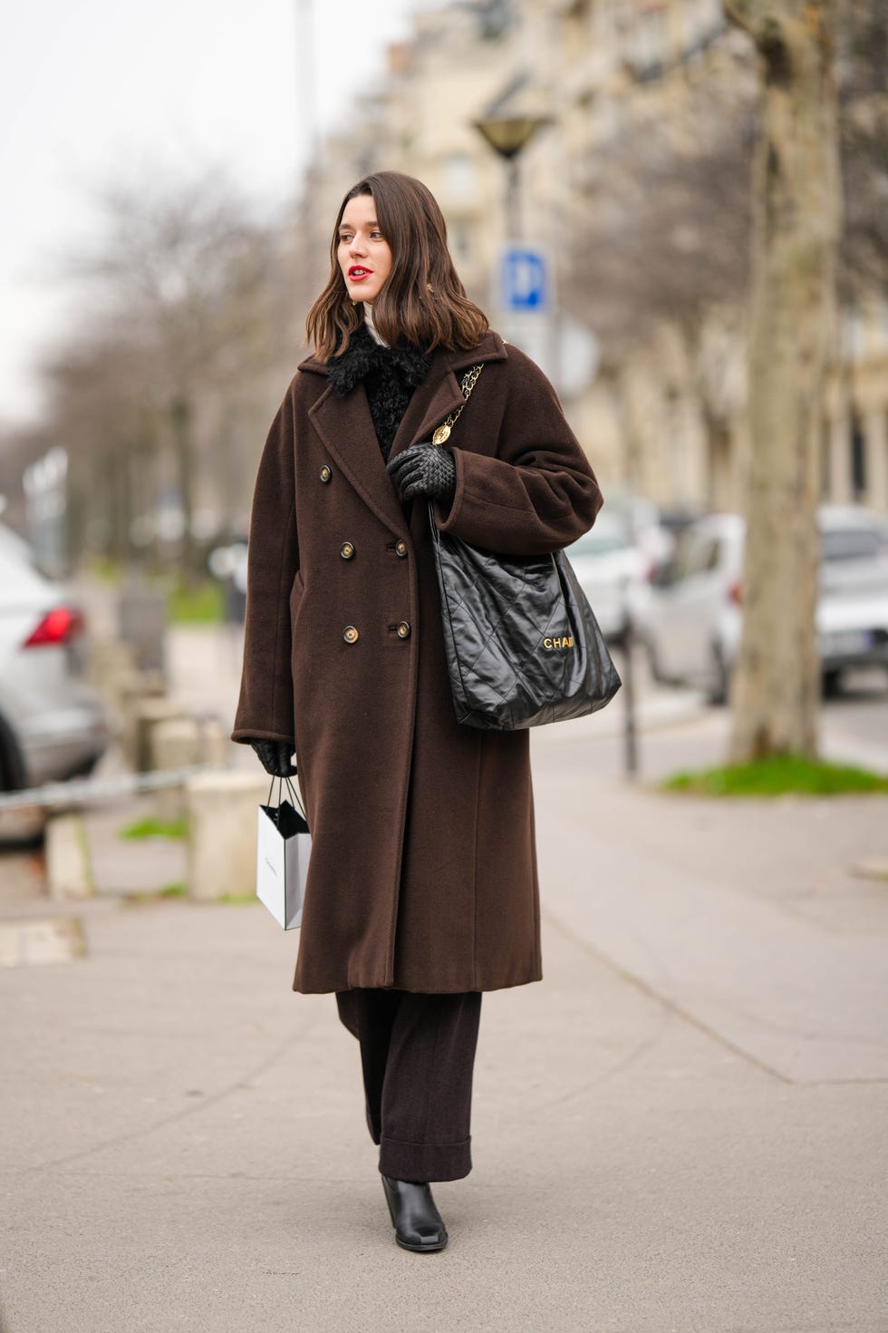 Brown Wool Wrap Coat with Grey Turtleneck and Leggings Brown Wool Wrap Coat with Grey Turtleneck and Leggings — January Outfits