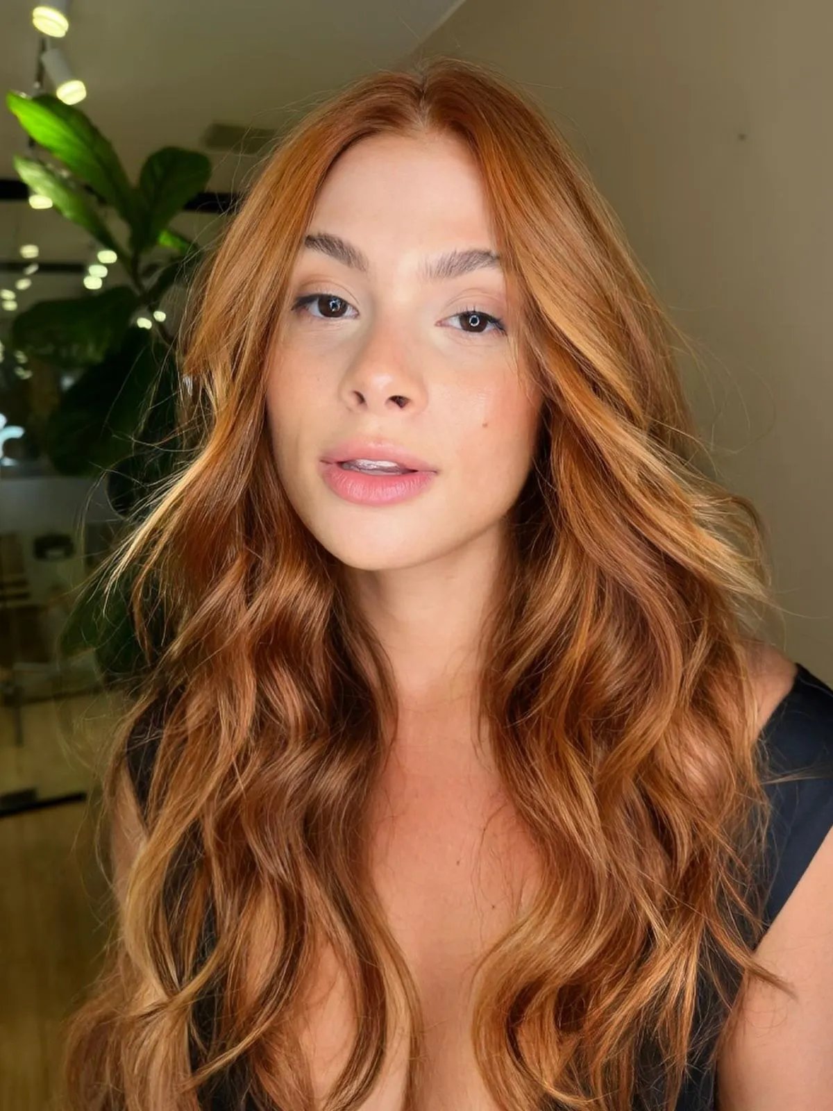 Rich Copper Red Mid-Back Length Rich Copper Red Mid-Back Length — Winter Hair Colors for Redheads