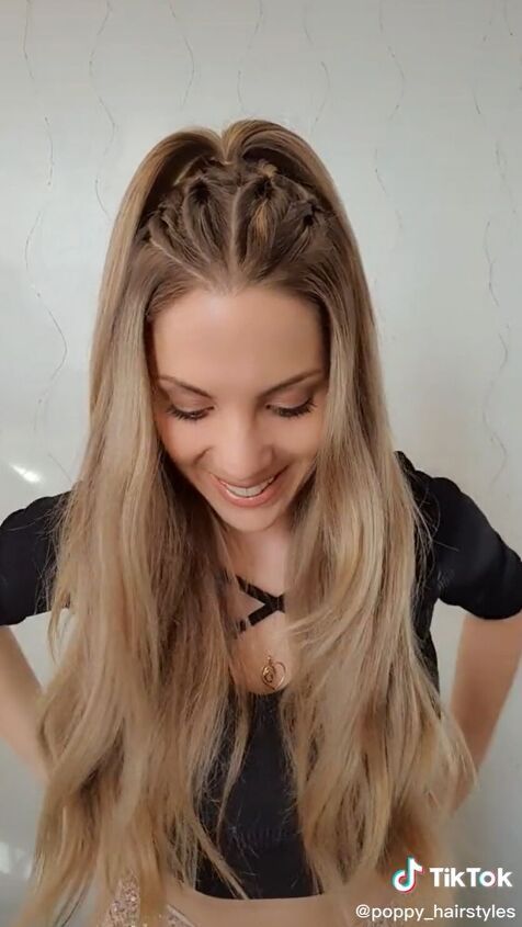 Front View Visual Idea Front View Visual Idea — Winter Half Up Half Down Hairstyles