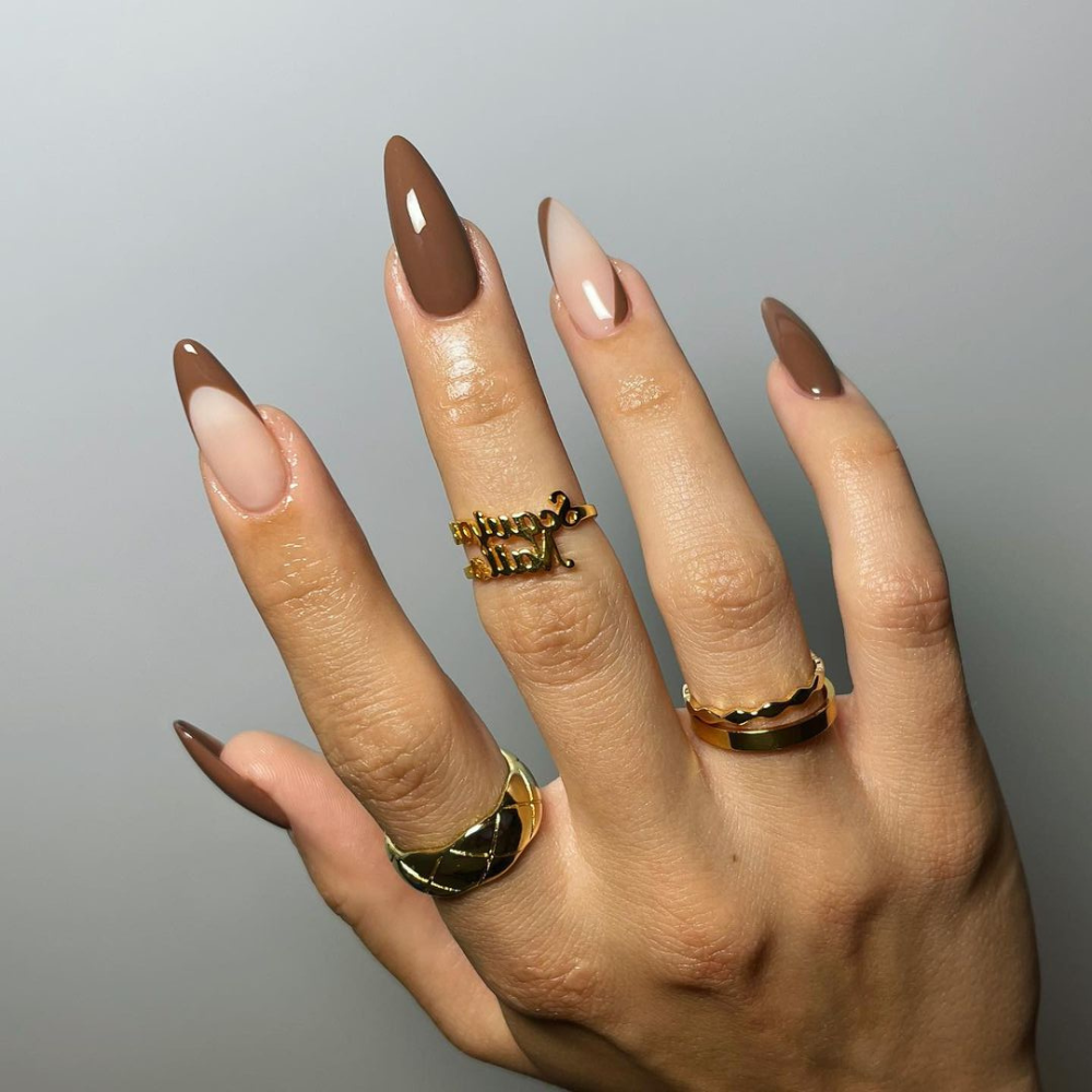 Long Almond Mocha French Crisp Long Almond Mocha French Crisp — Mocha Nails