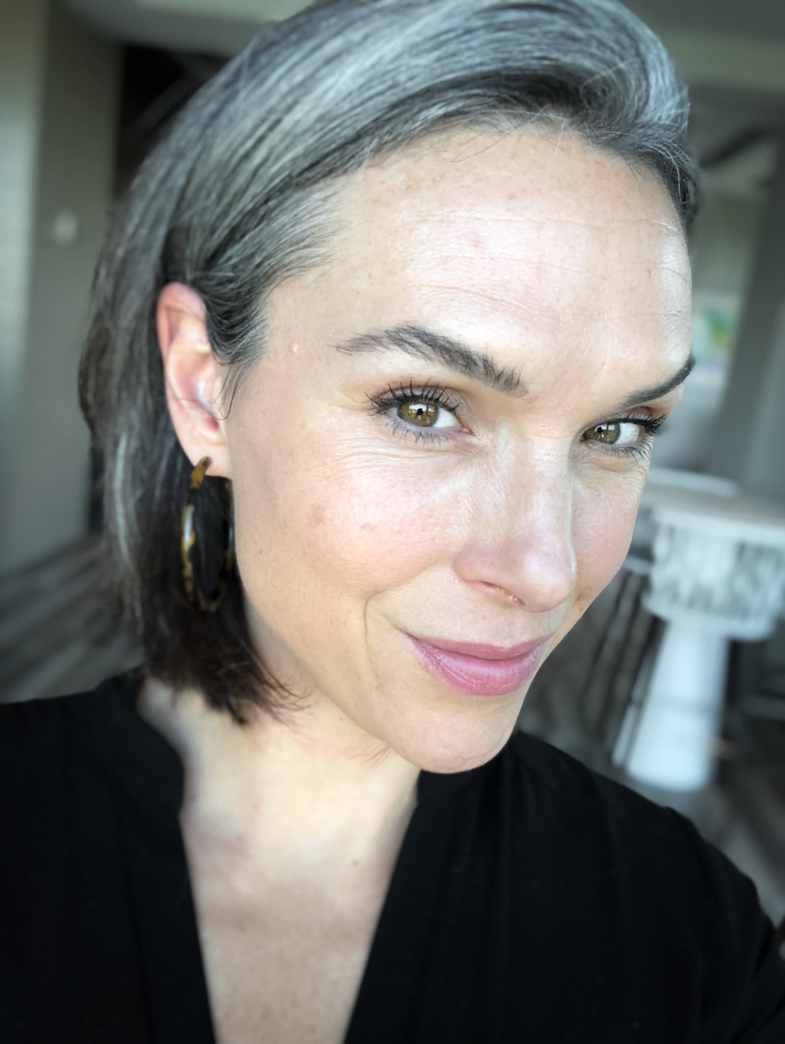 Layered Bob With Natural Volume Layered Bob With Natural Volume — Winter Haircuts for Gray Hair