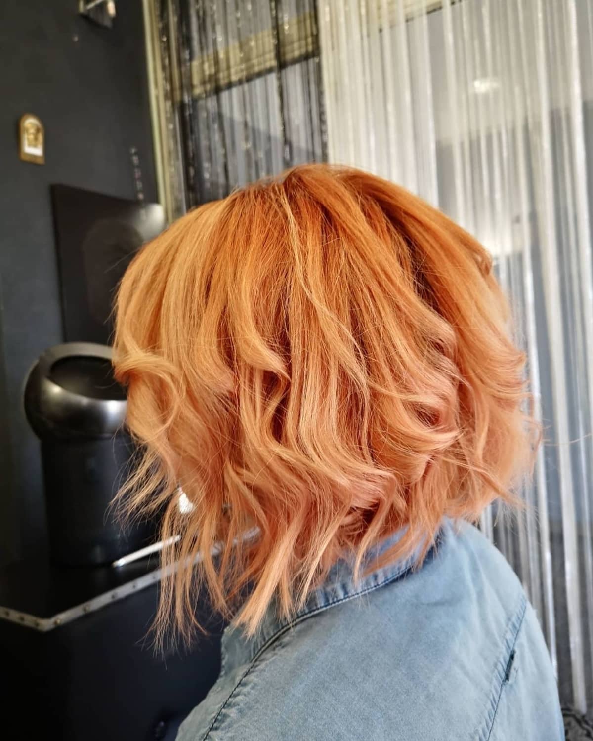Textured Copper Bob — Winter Hair Colors for Short Hair