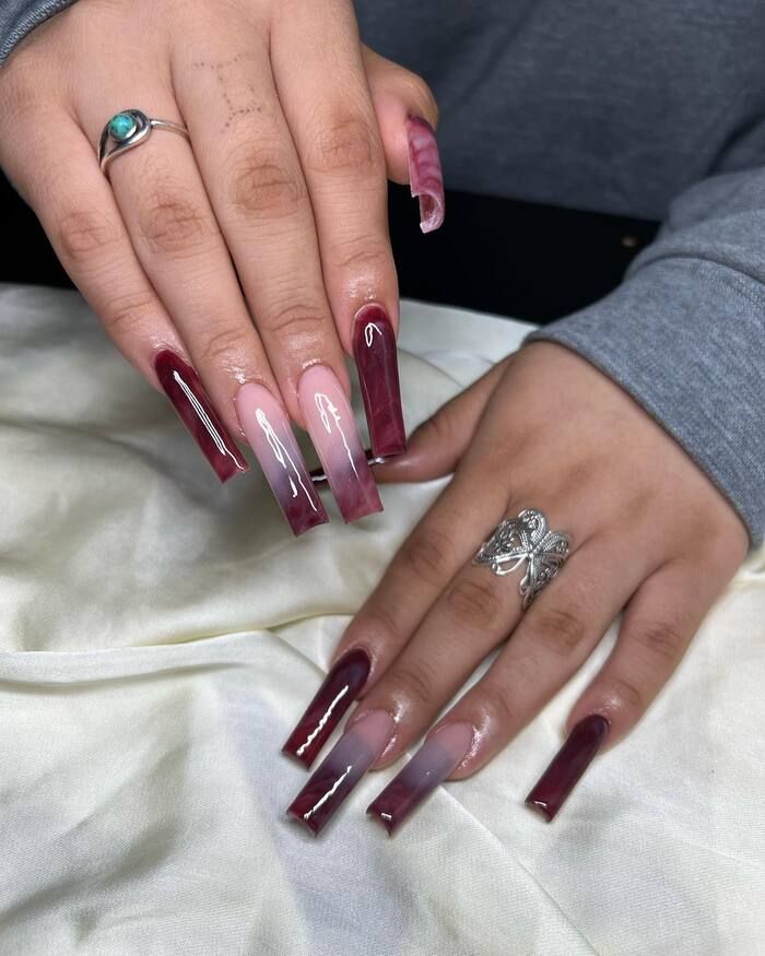 Snowflake Art And Glitter Visual Idea Snowflake Art And Glitter Visual Idea — Winter Coffin Nails