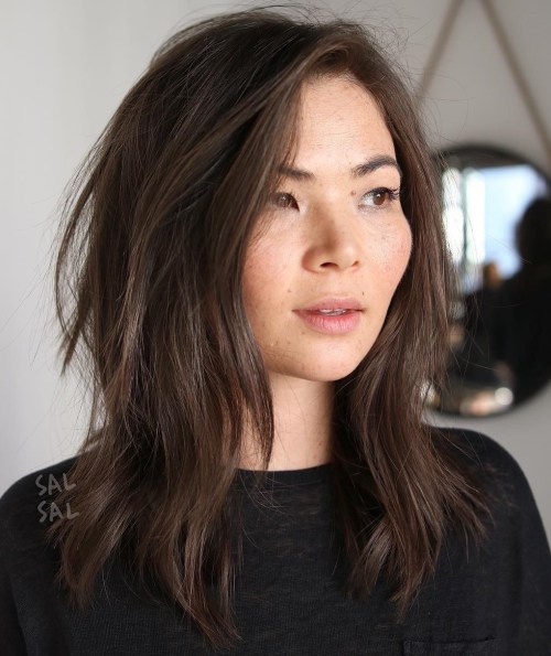 лопатка Visual Idea — Winter Hairstyles for Round Faces