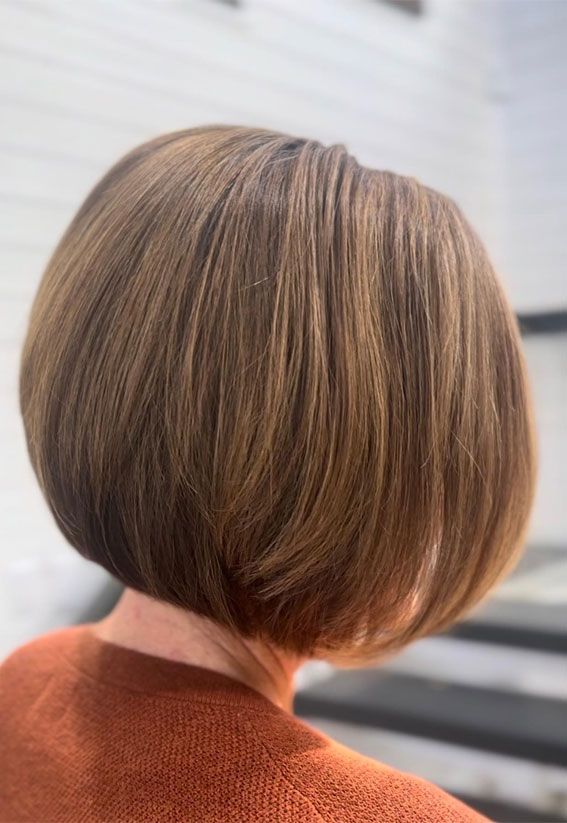 Medium Brown With Subtle Highlights Visual Idea — Winter Hair Colors for Short Hair