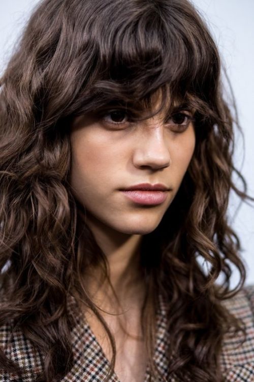 Dark Brown Visual Idea Dark Brown Visual Idea — Winter Haircuts for Wavy Hair