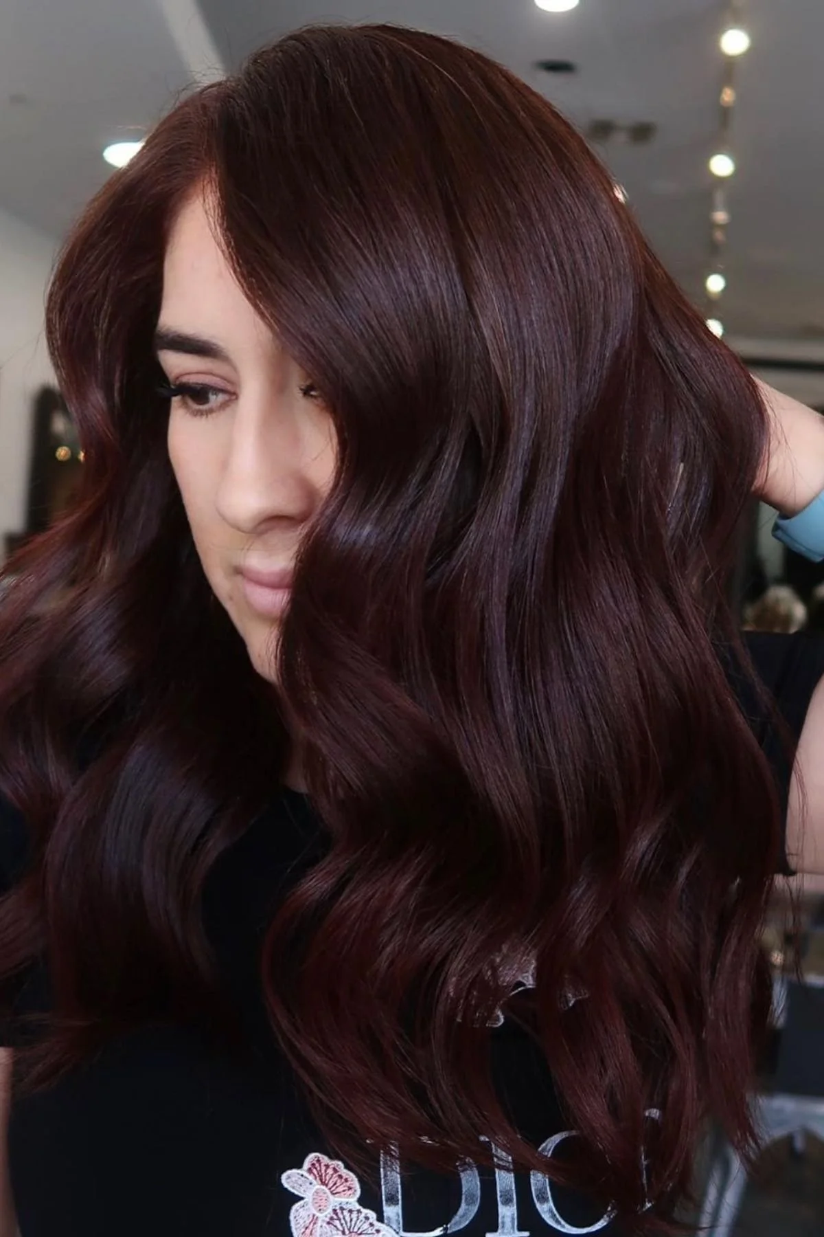 Deep Auburn With Copper Highlights — Winter Red Hair Colors