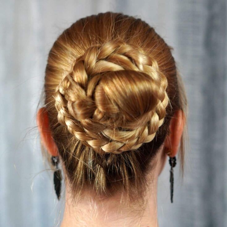 Mid-Back Visual Idea — Winter Bun Hairstyles