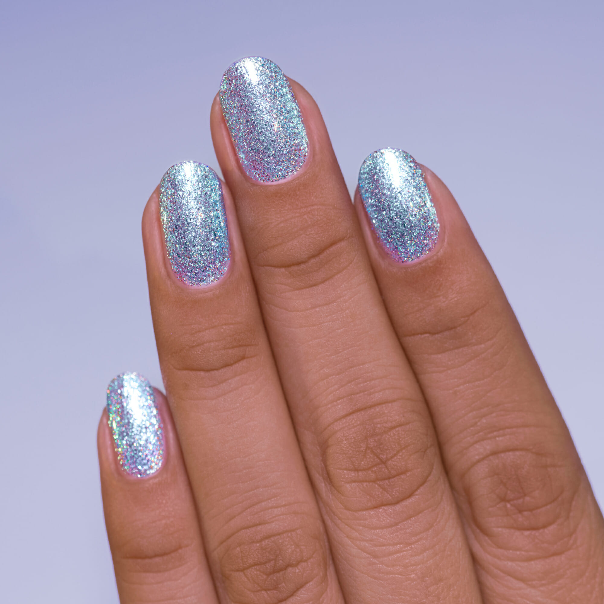 Light Blue Holographic Glitter Sparkle — Icy Blue Nails