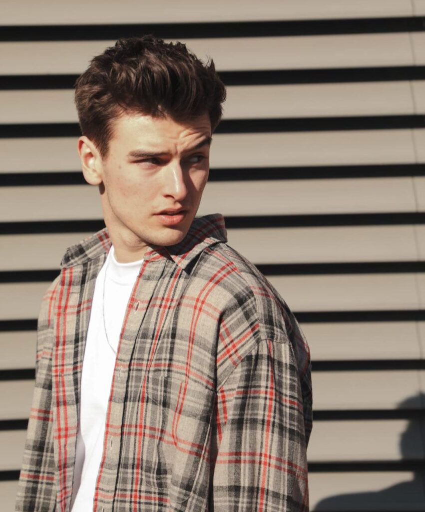 Textured Crop With Grey Highlights — Winter Haircuts for Men