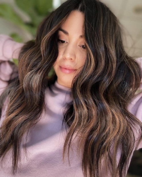 Dark Brown Base Fading To Lighter Brown/Blonde — Blonde to Brunette Hair