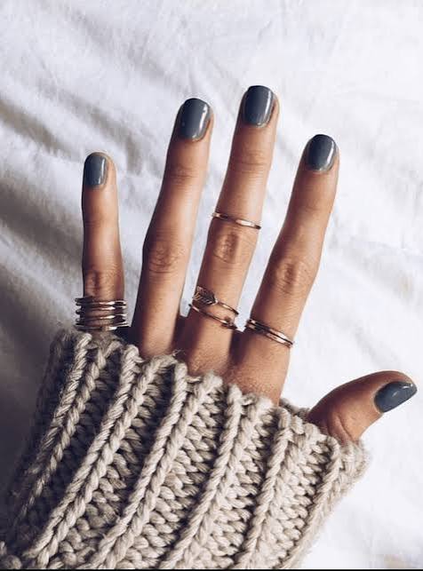 Nude Nails with Silver Glitter Gradient Tips — Winter Nail Colors for Women Over 40