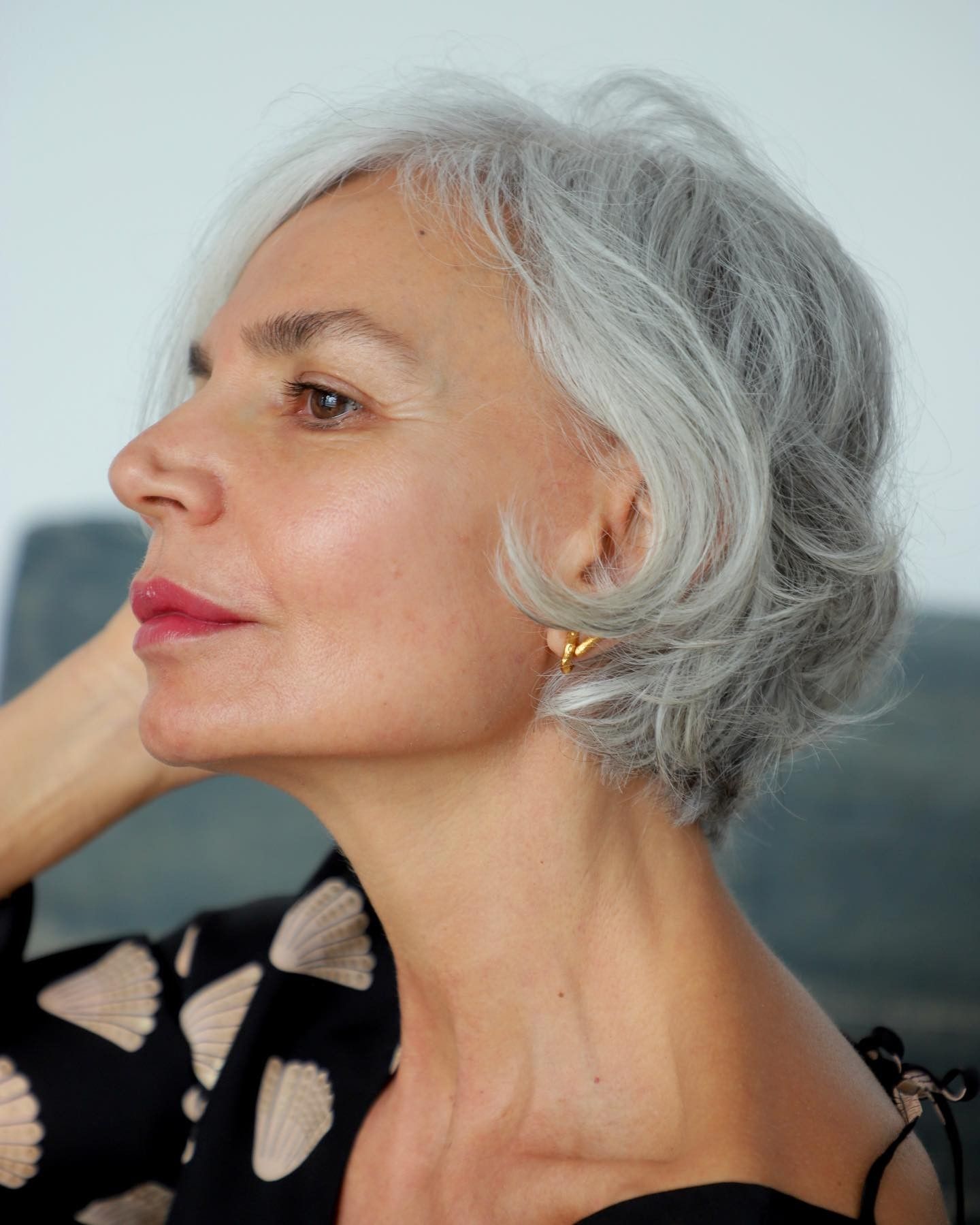 Long Layered Cut For Fine Gray Hair Long Layered Cut For Fine Gray Hair — Winter Haircuts for Gray Hair