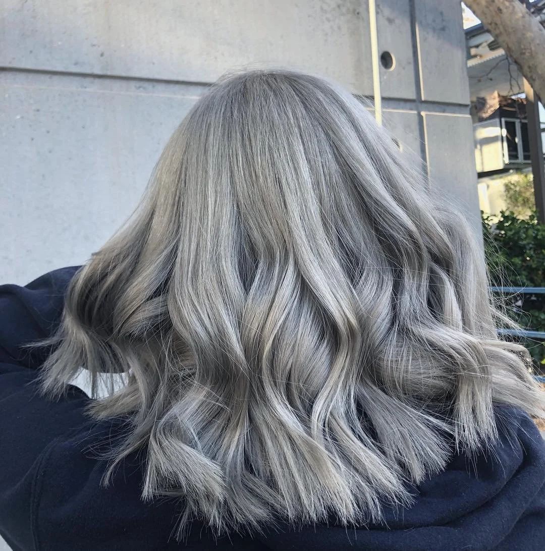 Mid-Back Ash Blonde With Silver Undertones — Winter Hair Colors for Blondes