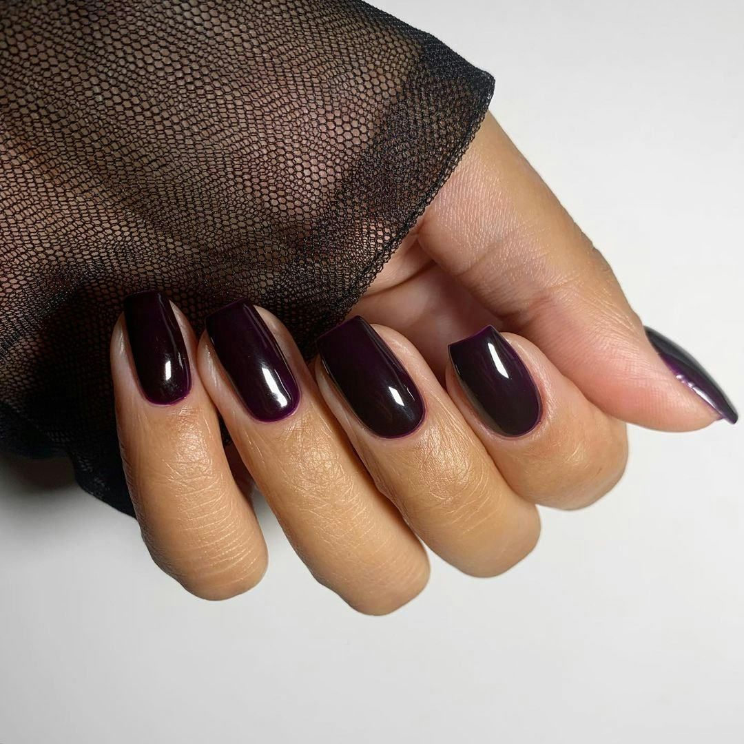None Visual Idea None Visual Idea — Black Cherry Nails